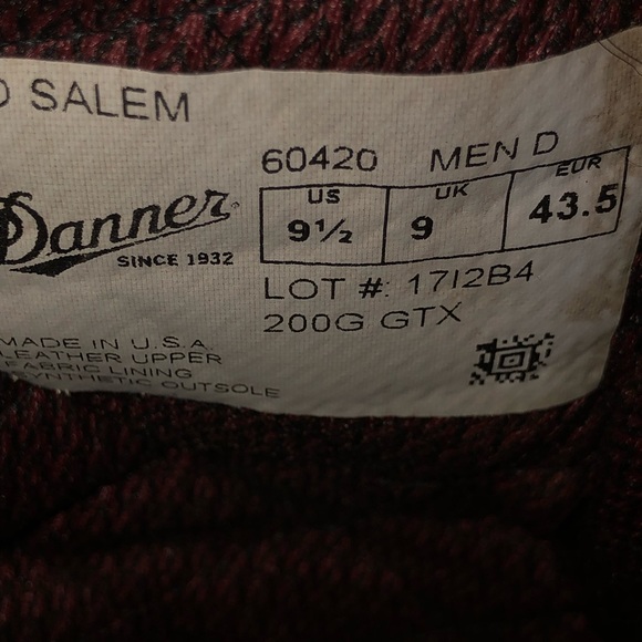 Danner Salem 6420 Brown Leather Boots 